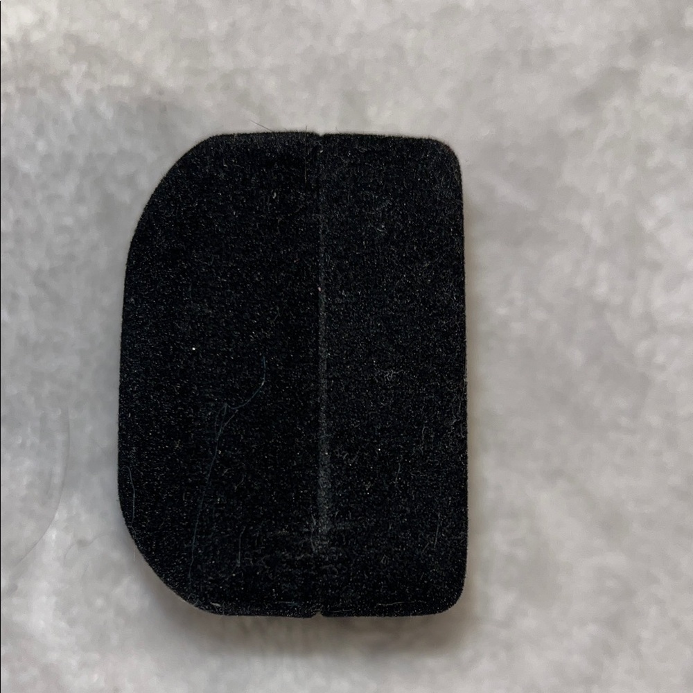Kay Jewelers Black Velvet Ring Box with Cream Satin Interior and Gold Logo - Picture 6 of 8